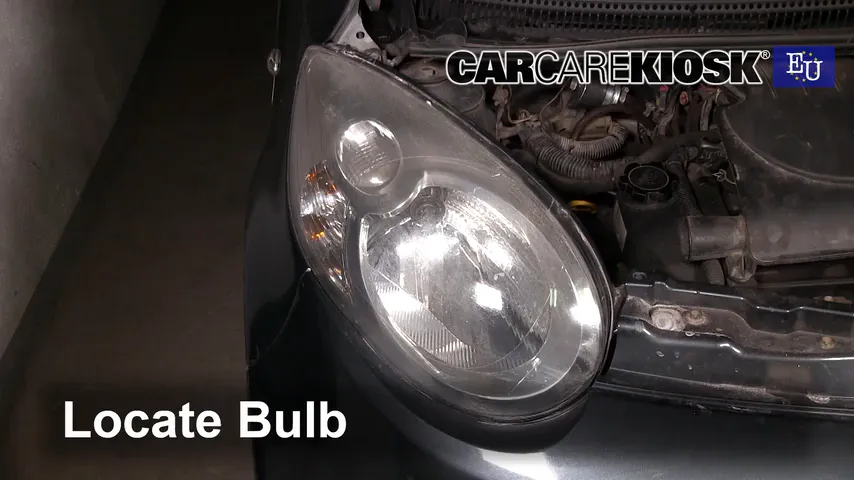 2008 Citroen C1 Advance 1.0L 3 Cyl. Lights Highbeam (replace bulb)